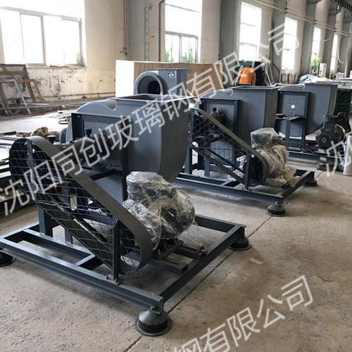 帶減震台座玻璃鋼風機3
